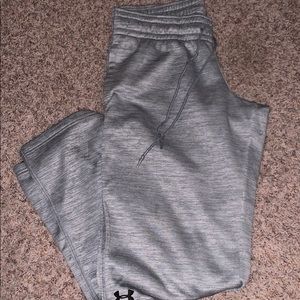 Grey under armor sweatpants
